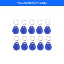 10 주파수 NFC 스마트 카드 리더 라이터 RFID 복사기 125KHz 13.56MHz USB Fob 프로그래머 암호화 키 UID 복사, 10 T5577 key