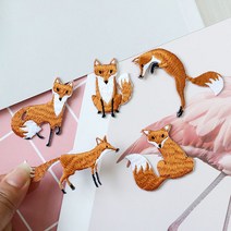 자수패치 와펜 뱃지 빈티지 티셔츠리폼 여우 a타입