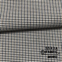 [싸다원단] 하운드투스체크 블랙카멜 면혼방원단 봄 가을 자켓 원피스 투피스원단 [CO462]