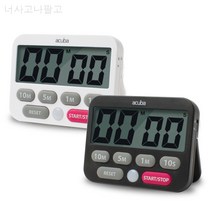 드레텍 디지털 타이머 T291 주방 베이킹 스톱워치 알람 아쿠바 ZAEDA 경인, 아쿠바듀얼(검정)