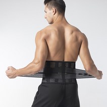 [백세마트] 허리보호대 허리복대 - 메쉬, 블랙