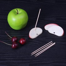 대나무꼬지 탕후루꼬지 2.5mm x 10cm 단면 / 30 000개 과일 산적 나무 꼬치, 상세페이지 참조