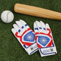 그립감 내구성 - 스파이더그립 야구 합피 양피 배팅장갑 10칼라, 태극청홍 (양피)