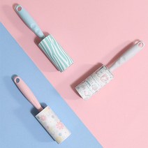원룸 청소 의류 침구 지제거 롤클리너 테이프, 블루