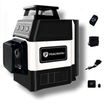 그린 레이저레벨기 자동 4D 16라인 레이저 수평기 레벨기 녹색 미니 3D 12선 수평 레이져레벨기, pracmanu-16선 1번