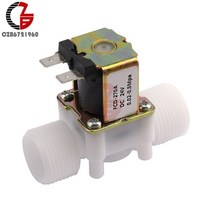 솔레노이드 솔 밸브 34quot dc 12v 24v 110v 220v 자기 세탁기 디스펜서 식수 공압 압력 컨트롤러 스위치, 34, 직류 12v, 정상 폐쇄