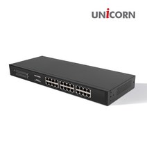 유니콘 SF-1024D 스위칭허브 24포트 Full Duplex 자동감지 기능