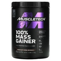 머슬테크 100프로 매스 게이너 초콜릿 퍼지 브라우니 2.33kg 프로틴