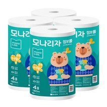 모나리자 점보롤 대용량 업소용 화장지 180m 4롤 4팩