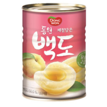 동원 복숭아 백도 400g x 3캔, 12개