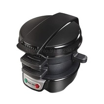 제빵기 토스트기 전기 계란 빵 샌드위치 구운 샌드위치 메이커 주방 euusuk 플러그 용 다기능 붙지 않는 햄버거 베이킹 기계 122, 어댑터가 있는 게이지