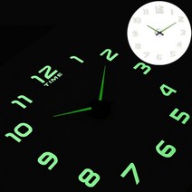 wall clock 시계 벽걸이 벽시계 led 3D 리엔트 디지털 대형 시계 아크릴 거울 스티커 석영 음소거, 협력사, 47인치, 벽시계 4