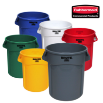 벤티드 브루트 러버메이드 벤티드 브루트 컨테이너 휴지통 75L 121L 166L 208L, 파랑, 1개