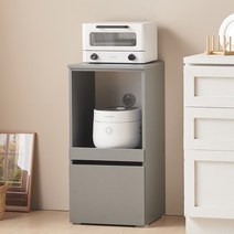 하이앤드리 티아 400 슬림 2단 원룸 밥솥장 에이프라이어 수납장 정수기 다이 틈새 미니 렌지대, 그레이