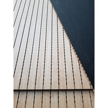 바나나목재 MDF 라인 타공보드(방염처리) 9Tx1184x2400mm 흡음 방음합판 목재, 오크