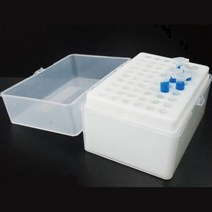 과학실험 오염방지 튜브렉 보관상자 뚜껑 60홀 크기별 적은양 진열용 학교