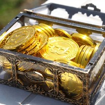 동전 보관함 해적 상자 보물 코인 보석 저금통 박스, 동전보관함BL10001