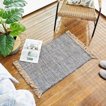 [모던하우스] 내추럴 블루 쉐브론 코튼러그 90X60