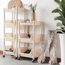 바퀴형 기저귀 정리 보관 선반 바구니 정리대 거치대 기저귀수납, 트롤리 선반 5단