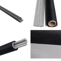 덧창 방풍비닐 쫄대 방충망 세트 틀 셀프 교체 제작 DIY 루버창 방풍 자석, 쫄대 방충망 세트(1.07Mx2.5M)