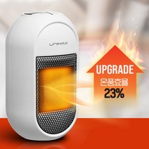 유니맥스 미니열풍기 콘센트히터 UMH-406, 블랙