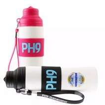 물통 : 알칼리 이온수 생성 물통 PH9, 블랙, 600ml