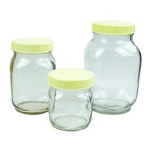 국산 유리 꿀병 꿀용기 600g 1.2kg 2.4kg (한박스), 1.2kg_15개(1박스)+수축필름(15장)
