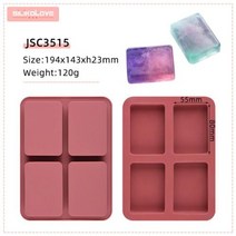 비누 커터기 대패 커팅기 SILIKOLOVEDIY 실리콘 금형 수제 만들기 양식 3D 타원형 둥근 사각형 재미있는 선물, 120  Random 색상