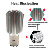 바이크 오토바이 전조등 헤드라이터 H4 H6 BA20D LED 등 헤드 라이트 전구 COB 1500LM 안녕 Lo 램프 스쿠터 모토 ATV 액세서리 안개 조명 12V, [01] H4