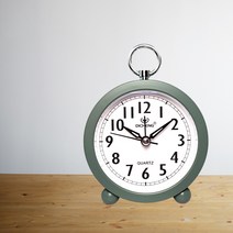 톰슨빌 알람 아날로그 미니 건전지 책상 탁상 시계