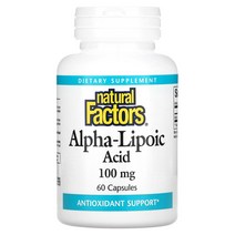 Natural Factors 알파리포산 100mg 캡슐 60정