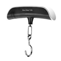 [TOOL]디지털 저울 전자 포켓 수하물 걸이 여행 가방 무게 도구 50kg 10g, 02 Black_01 15.2cm x10.4cmx4cm