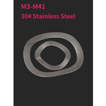 가스켓M3-M41 304 스테인레스 스틸 세 웨이브 크레스트/웨이브 타입 가스켓/스프링 와셔/웨이브 와셔, 10 M23x29x0.3 -4pcs