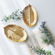 레이블제이 골드 리프 세라믹 트레이 나뭇잎 악세사리 소품 주얼리 도자기 다용도 접시