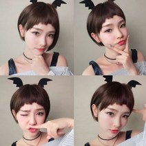 여자가발 여성가발 컷트가발 숏헤어 귀여운가발, 세이렌-밀크_망X, 1개
