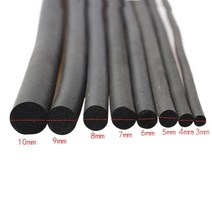 흡음테이프 자동차 방음 5m epdm 고무 폼 씰링 스트립 원형 솔리드 스폰지 테이프 고밀도 o 유형 방음 웨더 스트립 하드웨어 액세서리 1+1, 10mm