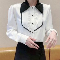 웬디 모임 격식 카라 파티 셔츠 BS11374