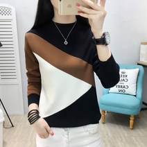여성용 그린블랙배색 니트 하늘비즈 C11 B573W033