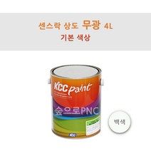 KCC 센스락 상도 4L 목재용 유색 (유광 무광 반광) 백색, 1개