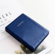 저무리 미니앨범 64 pockets 즉석 폴라로이드 사진 필름 스크랩북 용 5inch 사진 케이스, 푸른