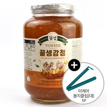 코스트코 국내산 생강과 국내산 벌꿀로 만든 꽃샘 VONBEE 본비 꿀생강청 2kg + 이케아 봉지클립(대) 1P