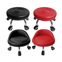 원앙산업_낮은 작업용 무빙 의자, 등받이형 앉은뱅이 의자, 블랙, 3개