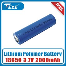 18650 3.7V 2000mAh 충전식 리튬 배터리 손전등 레이저 포인터 원격 제어 전자 장난감, [01] 1PCS18650