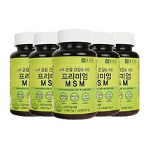 종근당 프리미엄 MSM 120정 5개 / 관절 및 연골 건강에 도움 (1일 2회 1회 1정), 120정 x 5개