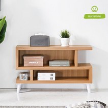 유니크 폭좁은 거실 티비다이 DIY용 다리 거실장(6색) 깔끔한 카페 티비장, 좌측_아카시아화이트
