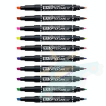 J.ROM 제브라 옵텍스 형광펜 양방향펜 형광펜세트, 다크블루(1EA)