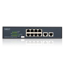 넥스트 8포트 POE+2UPLINK 스위칭허브 NEXT-POE808FP