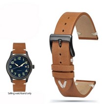 fossil 파슬 시계 호환 18mm 20mm 22mm 블랙 브라운 티지 소프트 매트 레더 스트랩 가죽 워치 밴드 핀버클 시계줄