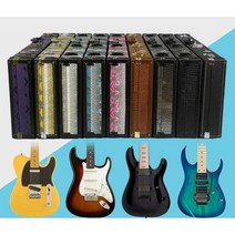 일렉기타가방 어쿠스틱 충격흡수 입문용 충격방지, 상세 페이지 참고, 3. 퍼플 스네이크 텍스처 가죽