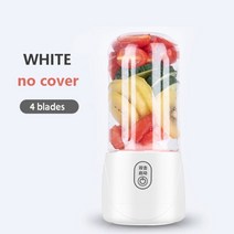 핸드 블렌더 휴대용 USB 과즙 기 기계 300ml 헬드 미니 스무디 프로세서 과일 압착기 밀폐 된 뚜껑 커버 가정용 믹서 264, 4 블레이드 커버 없음, 협력사